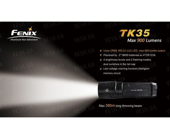 Фонарь Fenix TK35 Cree XM-L2 (U2) LED : -TK серия, фото 5 Фонарь Fenix TK35 Cree XM-L2 (U2) LED : -TK серия, фото 5
