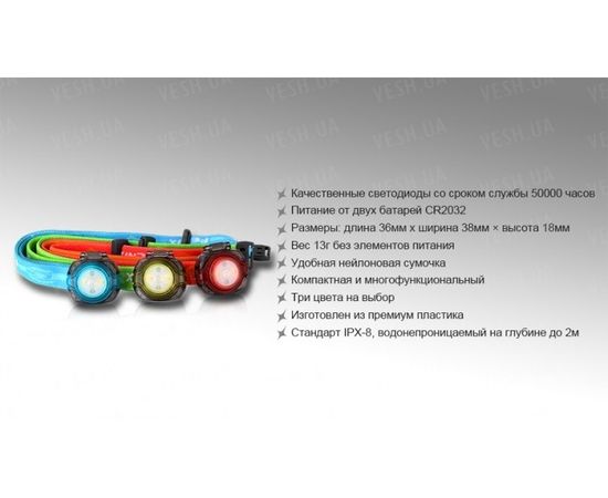 Налобный фонарь Fenix HL05 White/Red LEDs : -HL серия, фото 22 Налобный фонарь Fenix HL05 White/Red LEDs : -HL серия, фото 22