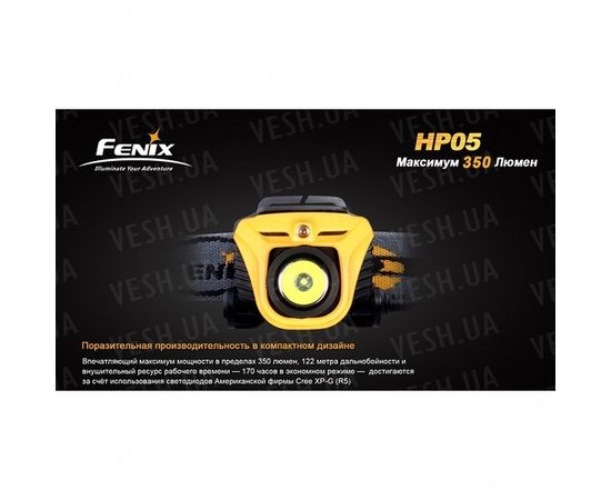 Фонарь Fenix HP05 XP-G (R5), серый : -HP серия, фото 8