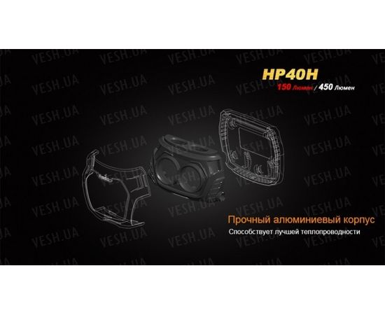 Налобный фонарь Fenix HP40H Cree XP-G2 (R5) : -HP серия, фото 9 Налобный фонарь Fenix HP40H Cree XP-G2 (R5) : -HP серия, фото 9