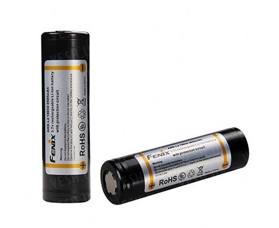Аккумулятор 18650 2600mAh Fenix с защитой : -Элементы питания и ЗУ, фото 7 Аккумулятор 18650 2600mAh Fenix с защитой : -Элементы питания и ЗУ, фото 7