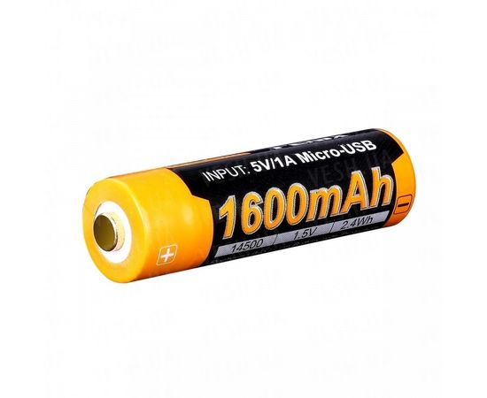 Аккумулятор 14500 Fenix ARB-L14-1600U (1600 mAh) : -Элементы питания и ЗУ, фото 3