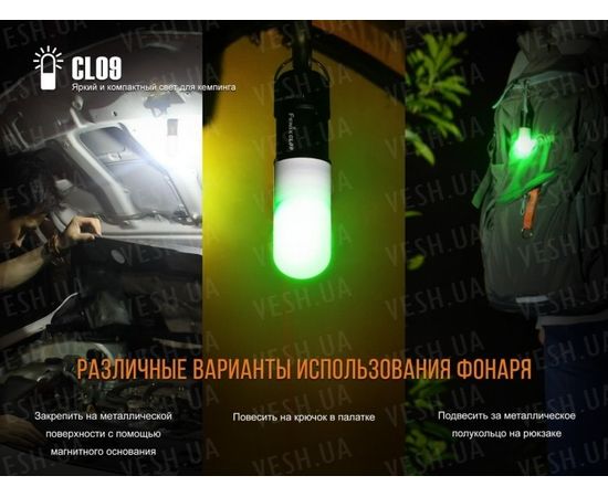 Фонарь Fenix CL09 (черный, серый) : -CL серия, фото 13