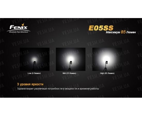 Фонарь Fenix E05SS Cree XP-E2 LED : -E серия, фото 2 Фонарь Fenix E05SS Cree XP-E2 LED : -E серия, фото 2