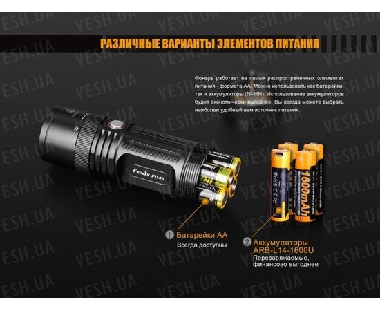 Фонарь Fenix FD45 Cree XP-L HI LED : -FD серия, фото 13