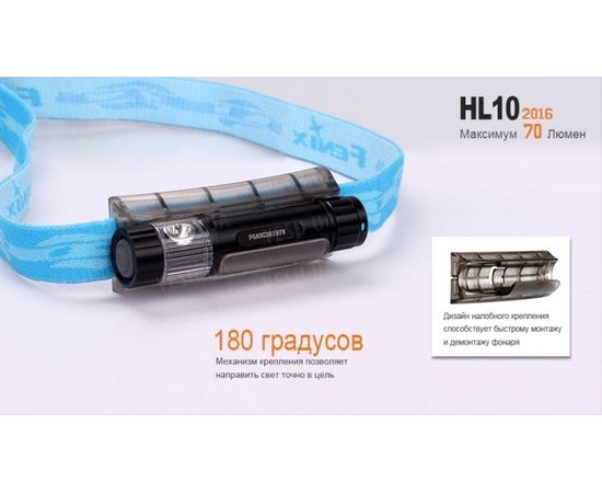 Налобный фонарь Fenix HL10 Philip LXZ2-5770 LED : -HL серия, фото 18 Налобный фонарь Fenix HL10 Philip LXZ2-5770 LED : -HL серия, фото 18