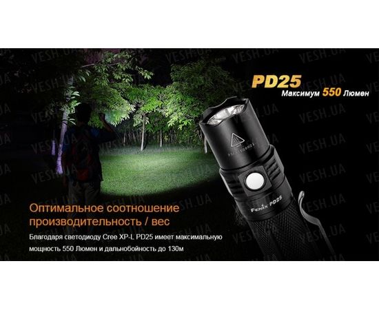 Фонарь Fenix PD25 Cree XP-L : -PD серия, фото 7 Фонарь Fenix PD25 Cree XP-L : -PD серия, фото 7