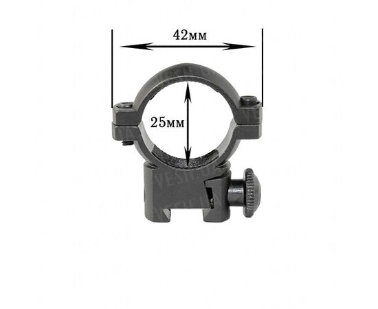 Крепление на оружие для фонаря 25-Z (планка Вивера 11 мм) : -Аксессуары к фонарям, фото 2