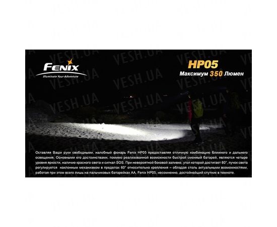 Фонарь Fenix HP05 XP-G (R5), серый : -HP серия, фото 15