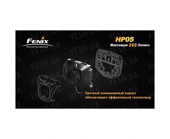Фонарь Fenix HP05 XP-G (R5), желтый : -HP серия, фото 9