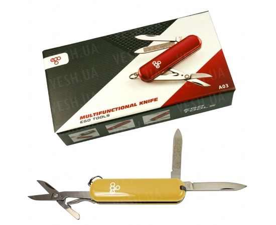Нож Ego A03 брелок, желтый : -Ножи EGO Tools, фото 3 Нож Ego A03 брелок, желтый : -Ножи EGO Tools, фото 3