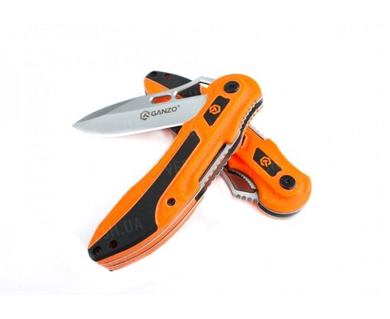 Нож Ganzo G621 (оранжевый, серый) : -Ножи Ganzo, фото 4