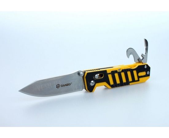 Нож Ganzo G735 (черный, зеленый, оранжевый, черно-желтый) : -Ножи Ganzo, фото 4