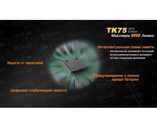 Тактический фонарь Fenix TK75 (2015) Cree XM-L2 (U2) : -TK серия, фото 17