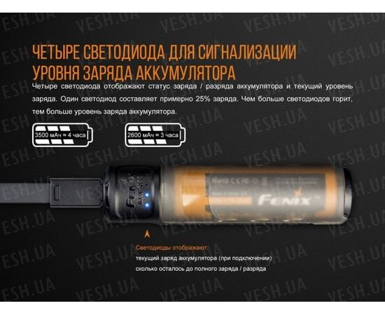 Зарядное устройство Fenix ARE-X11 (с аккумулятором) : -Элементы питания и ЗУ, фото 9