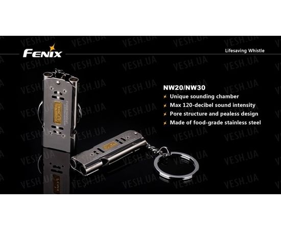 Свисток cпасательный Fenix NW30 : -Товары для выживания, фото 4 Свисток cпасательный Fenix NW30 : -Товары для выживания, фото 4