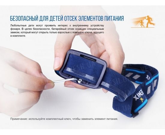 Фонарь Fenix HL16 Cree XP-E2 R3 Neutral White (синий, розовый, желтый) : -HL серия, фото 9