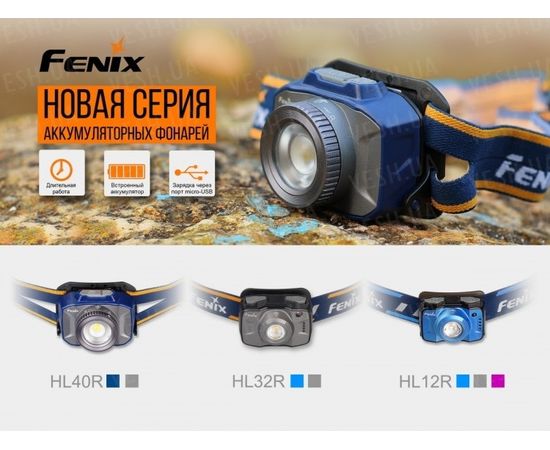 Фонарь Fenix HL32R Cree XP-G3 (серый, синий) : -HL серия, фото 4 Фонарь Fenix HL32R Cree XP-G3 (серый, синий) : -HL серия, фото 4