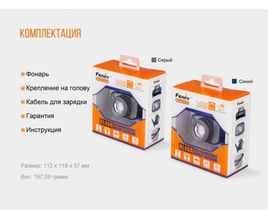 Фонарь Fenix HL40R Cree XP-L HI V2 : -HL серия, фото 22