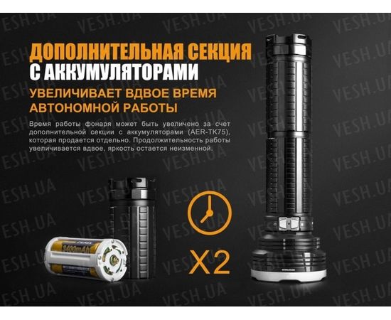 Фонарь Fenix TK75 (2018) Cree XHP35 HI : -TK серия, фото 16