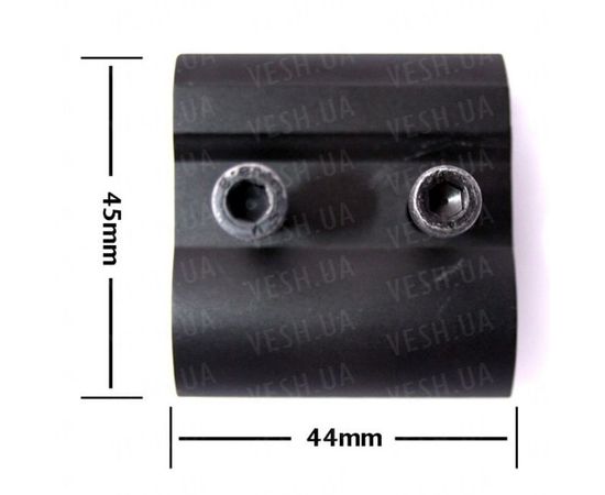 Крепление к оружию 2 половинки алюминиевое универсальное : -Аксессуары к фонарям, фото 4 Крепление к оружию 2 половинки алюминиевое универсальное : -Аксессуары к фонарям, фото 4