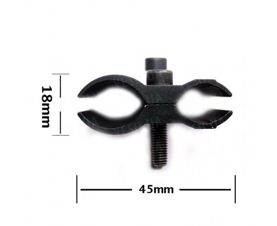 Крепление к оружию 2 половинки алюминиевое универсальное : -Аксессуары к фонарям, фото 5 Крепление к оружию 2 половинки алюминиевое универсальное : -Аксессуары к фонарям, фото 5