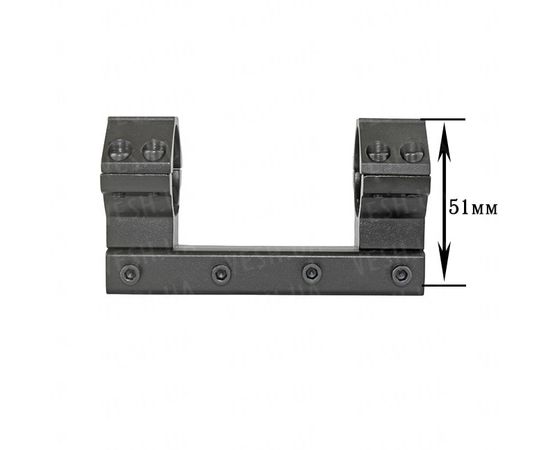 Крепление на оружие для фонаря 2x30mm Ring Telescopic Sights (планка Вивера 9 мм) : -Аксессуары к фонарям, фото 2