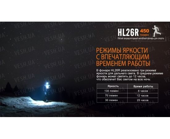 Налобный фонарь Fenix HL26R XP-G2 (R5) (желтый, синий, черный) : -HL серия, фото 13 Налобный фонарь Fenix HL26R XP-G2 (R5) (желтый, синий, черный) : -HL серия, фото 13