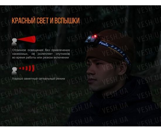 Налобный фонарь Fenix HL30 (2018) Cree XP-G3 (синий, серый) : -HL серия, фото 9