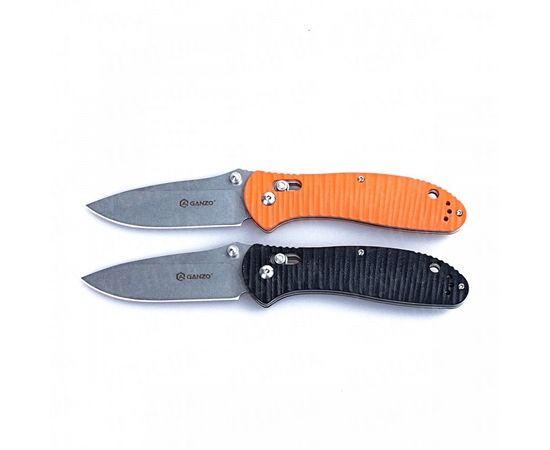 Нож Ganzo G7392P (оранжевый, черный) : -Ножи Ganzo, фото 10