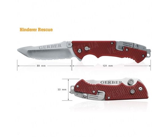 Нож Gerber Hinderer Rescue 22-01534 : -GERBER LEGENDARY BLADES, фото 7 Нож Gerber Hinderer Rescue 22-01534 : -GERBER LEGENDARY BLADES, фото 7