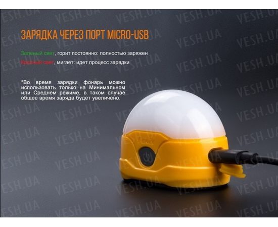 Фонарь Fenix CL20R (оранжевый, синий) : -CL серия, фото 10