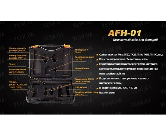 Кейс для фонарей Fenix AFH-01 : -Аксессуары, фото 9