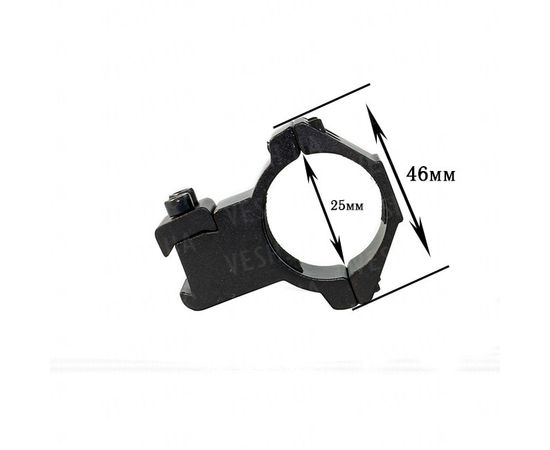 Крепление на оружие для фонаря 25mm Ring Double (Байонет 9 мм) : -Аксессуары к фонарям, фото 2 Крепление на оружие для фонаря 25mm Ring Double (Байонет 9 мм) : -Аксессуары к фонарям, фото 2