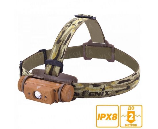 Налобный фонарь Fenix HL60R Cree XM-L2 U2 Neutral White LED (черный, песочный) : -HL серия, фото 2