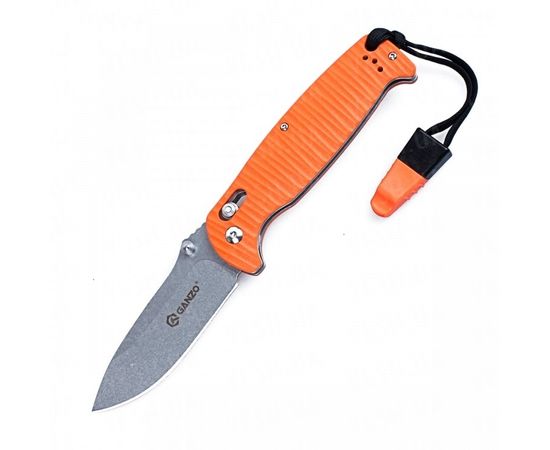 Нож Ganzo G7412P-WS (черный, оранжевый) : -Ножи, фото 2