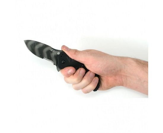 Нож Zero Tolerance folder g-10 black/tiger stripe, serrated, 0350TSST : -Ножи Zero Tolerance, фото 2 Нож Zero Tolerance folder g-10 black/tiger stripe, serrated, 0350TSST : -Ножи Zero Tolerance, фото 2
