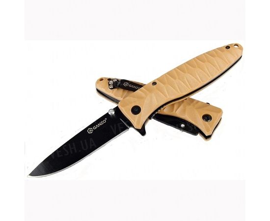 Нож Ganzo G620, желтый : -Ножи Ganzo, фото 5