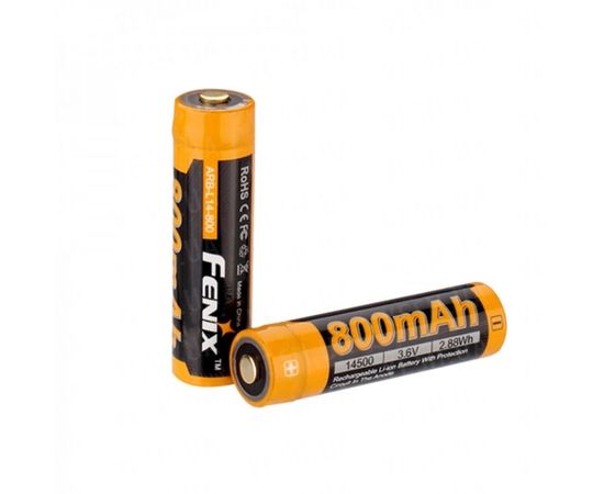 Аккумулятор 14500 Fenix ARB-L14 800mAh : -Элементы питания и ЗУ, фото 3 Аккумулятор 14500 Fenix ARB-L14 800mAh : -Элементы питания и ЗУ, фото 3