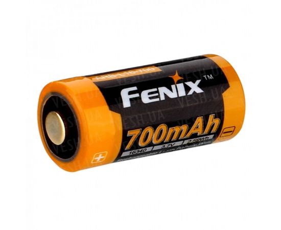 Аккумулятор 16340 Fenix ARB-L16 700mAh : -Элементы питания и ЗУ, фото 3 Аккумулятор 16340 Fenix ARB-L16 700mAh : -Элементы питания и ЗУ, фото 3
