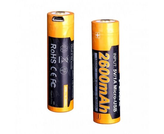 Аккумулятор 18650 Fenix ARB-L18-2600U (2600 mAh) : -Элементы питания и ЗУ, фото 3
