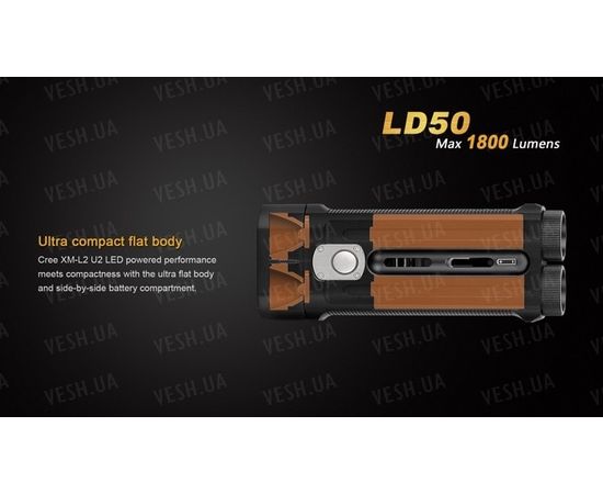 Фонарь Fenix LD50 XM-L2 (U2) : -LD серия, фото 12