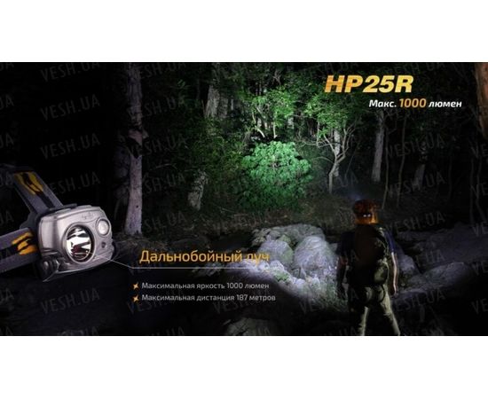 Налобный фонарь Fenix HP25R Cree XM-L2 U2 : -HP серия, фото 12 Налобный фонарь Fenix HP25R Cree XM-L2 U2 : -HP серия, фото 12