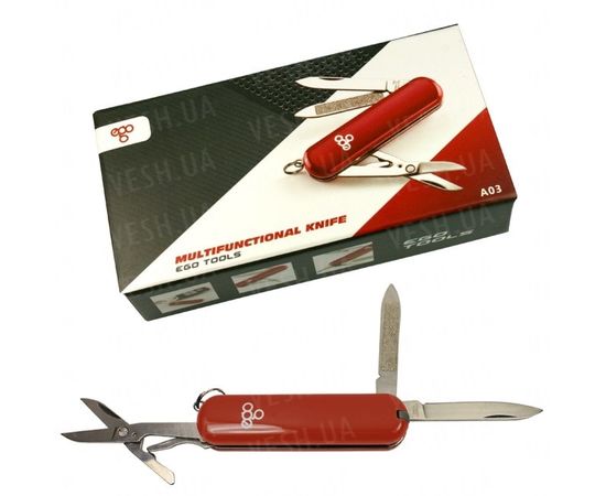 Нож Ego A03 брелок, красный : -Ножи EGO Tools, фото 3