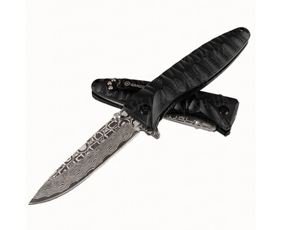 Нож Ganzo G620, зеленый клинок с травлением : -Ножи Ganzo, фото 3