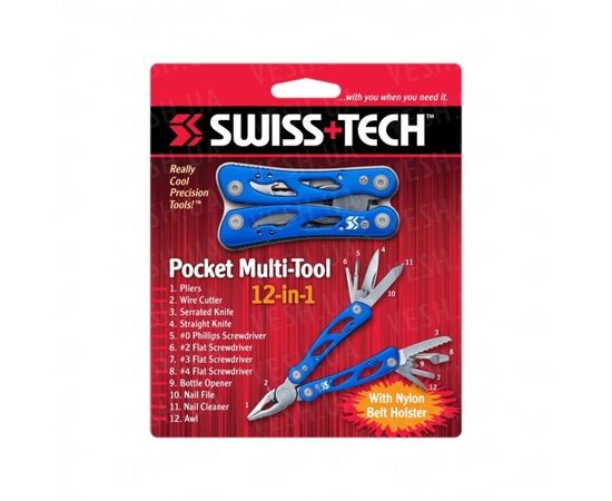 Swiss+Tech Pocket Multi-Tool 12 in 1 blue : -Swiss+Tech, фото 2