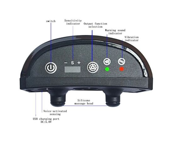 Ошейник антилай ультразвуковой вибрационный для маленьких собак Pecute Y-7, голубой, фото 3