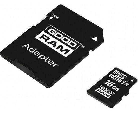 Карта памяти Goodram microSDHC 16GB UHS-I class 10 + adapter, фото 3 Карта памяти Goodram microSDHC 16GB UHS-I class 10 + adapter, фото 3