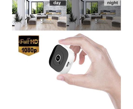 Мини камера - портативный видеорегистратор Kinco H9 Full HD 1080P, SD до 32 Гб, белая, фото 3