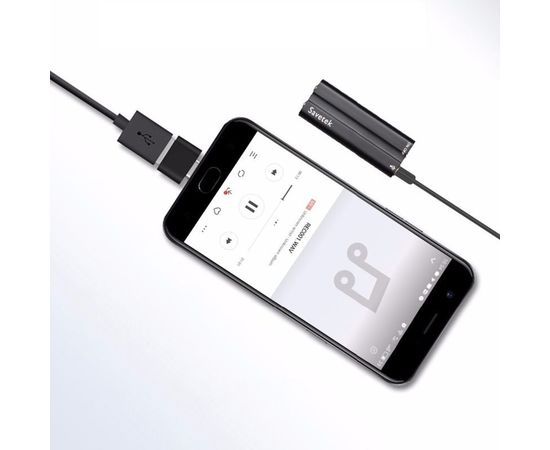 Мини диктофон c MP3 плеером Savetek 500, 8 Гб, 15 часов записи, фото 5